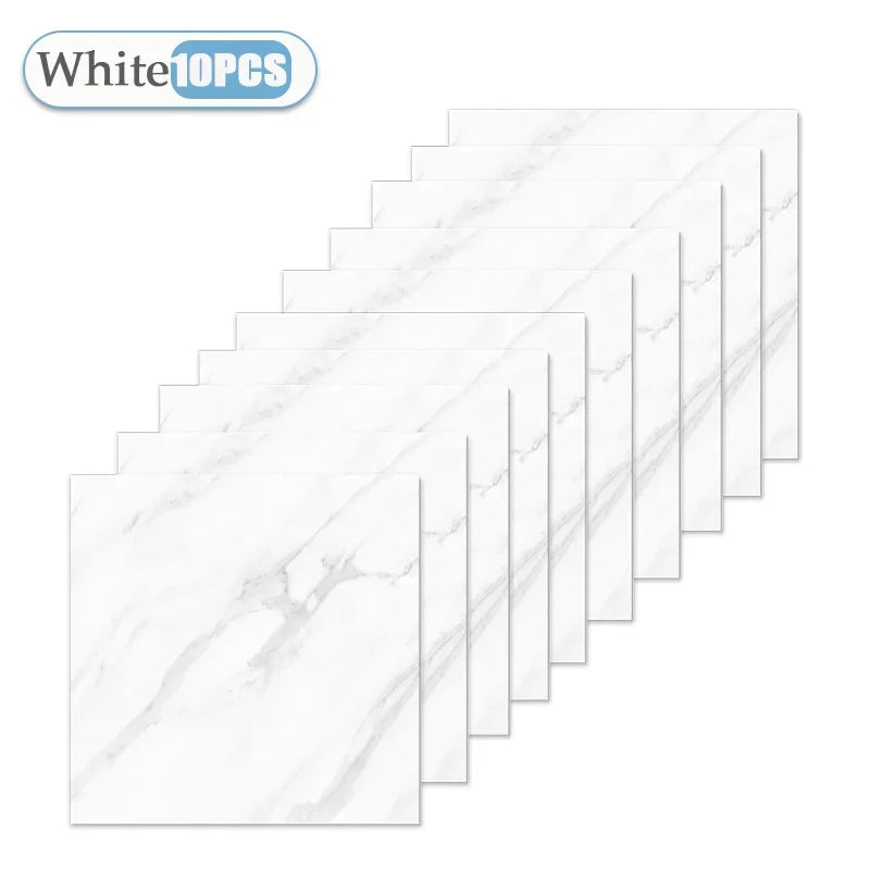 Peel-and-Stick Backsplash Tile Sheets — 10 Sheets (30×30cm)