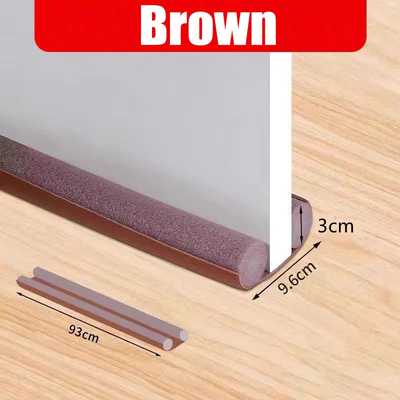 Under-Door Draft Stopper — Cut-to-Fit Foam Seal (1 Roll)