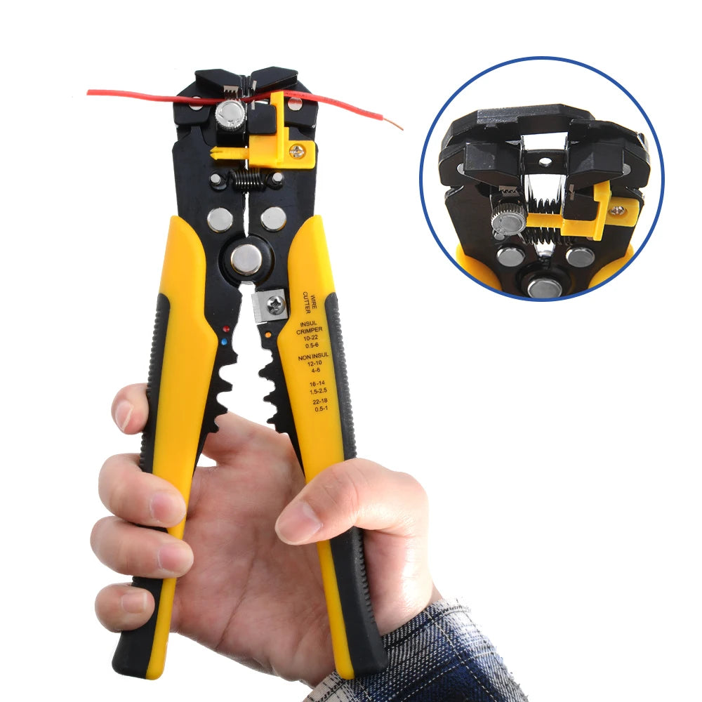 Self-Adjusting Wire Stripper, Crimper and Cutter - 10-24 AWG