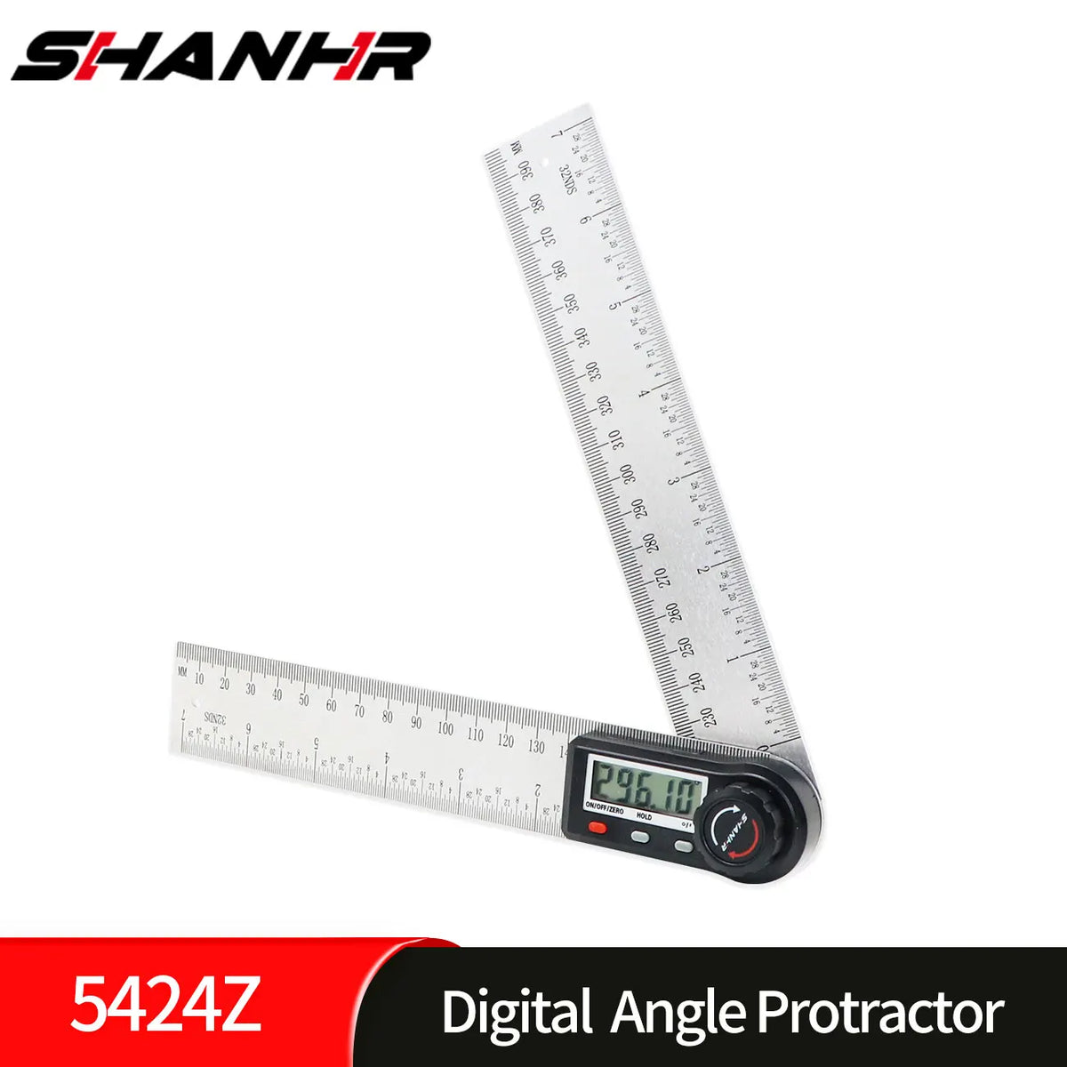 Digital Angle Finder Ruler 7 Inch/200 mm Stainless Steel with Case, Digital Protractor Angle Finder for Woodworking Measurement
