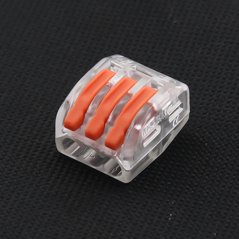 Lever Wire Connectors — 10-Pack (2-Port Push-In)