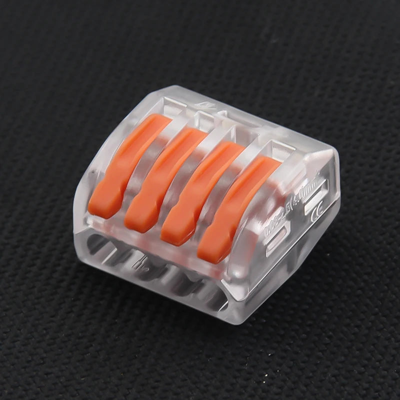 Lever Wire Connectors — 10-Pack (2-Port Push-In)