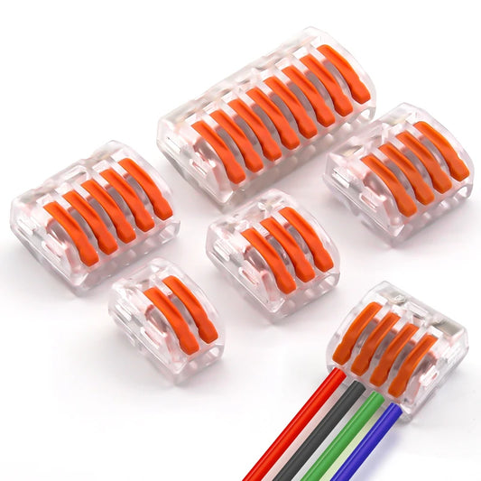 Lever Wire Connectors — 10-Pack (2-Port Push-In)