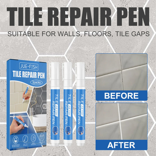 Grout Pen — White Tile Grout Refresh, 3-Pack