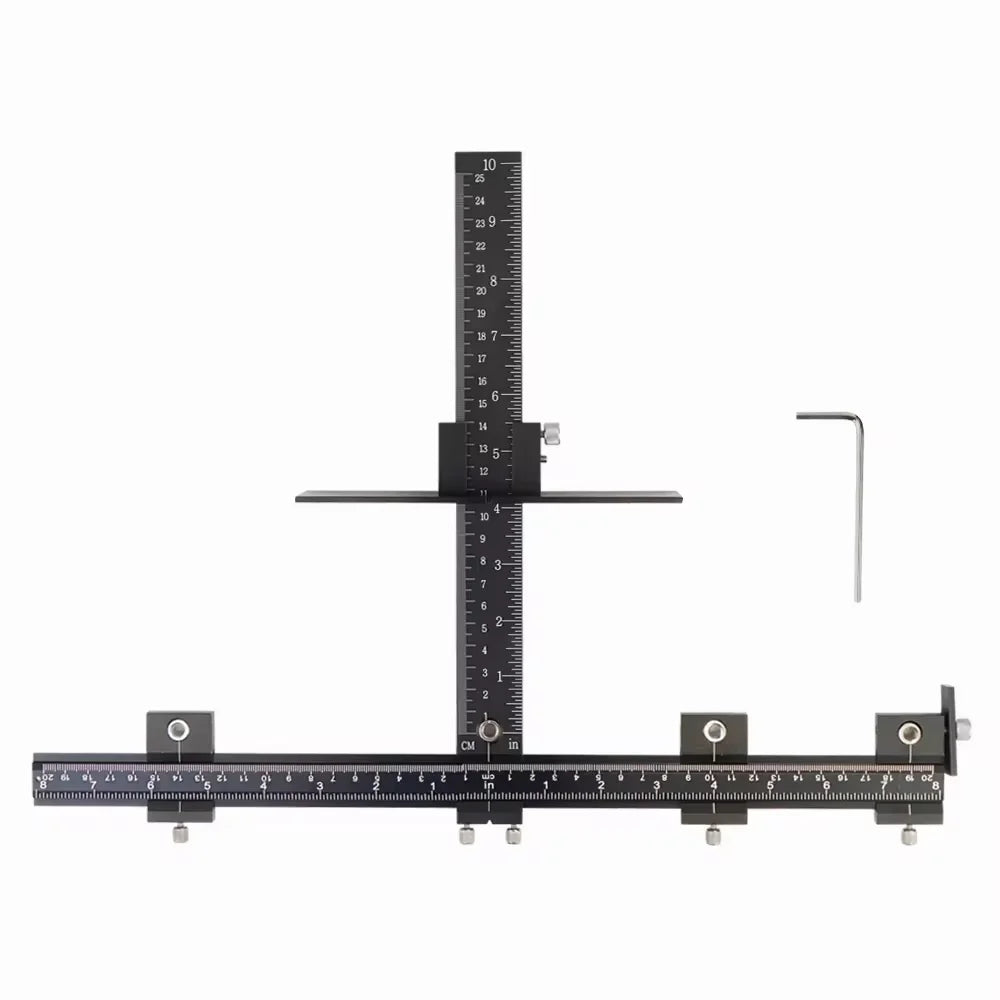 Cabinet Hardware Jig — Aluminum Adjustable Drill Guide for Drawer Pulls & Door Knobs