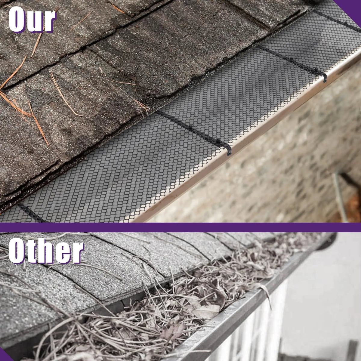 Plastic Roof Gutter Guard Filters grid fence Eaves Sink tree leaves Anti Clogging Mesh Cover For Outdoor Garden Drains Supplies
